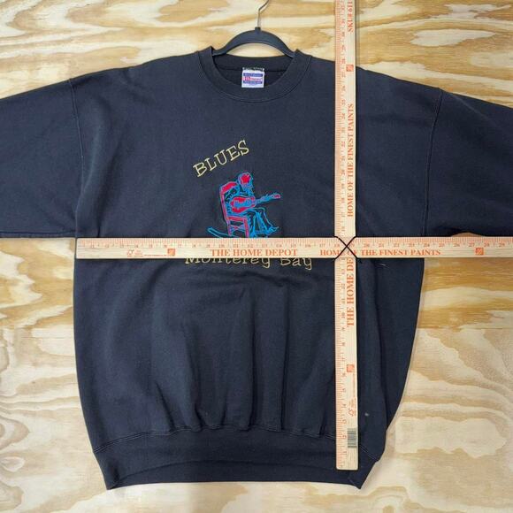 Vintage y2k blues music monterey bay embroidered crewneck - Picture 3 of 4